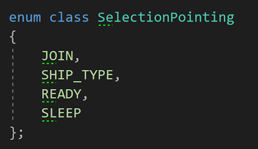 SelectionStatus enum